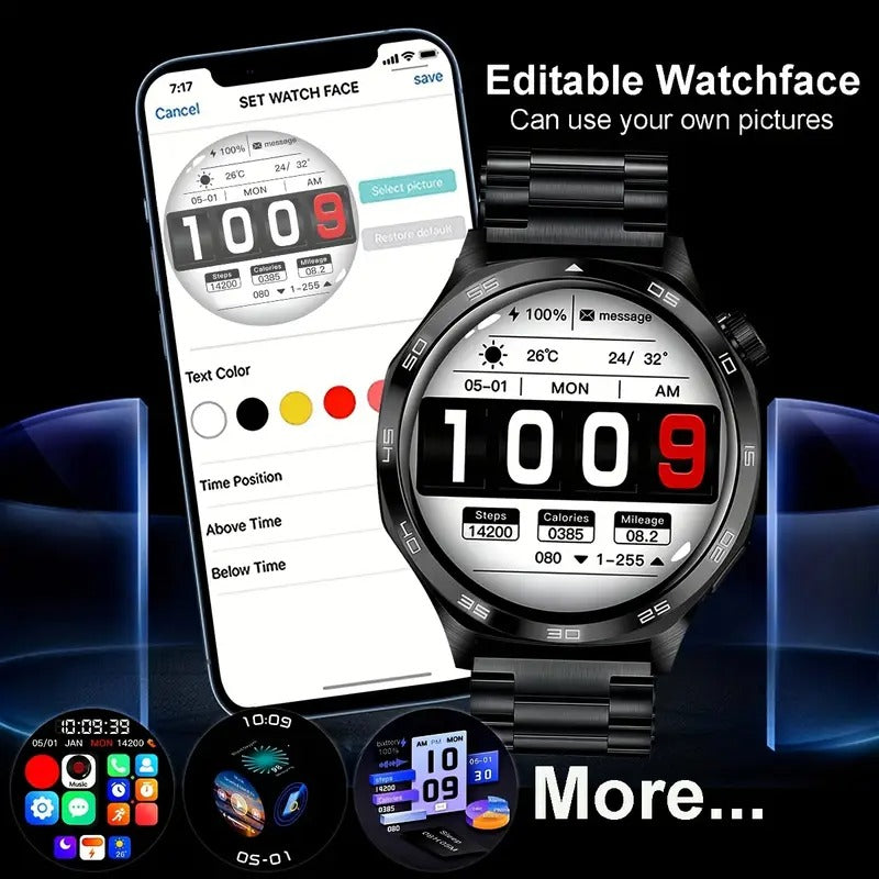 COIUSOR 2025 Smart Watch for Men & Women - 3.71cm HD TFT Display, 100+ Sports Modes, IP68 High Quality, Phone Calls