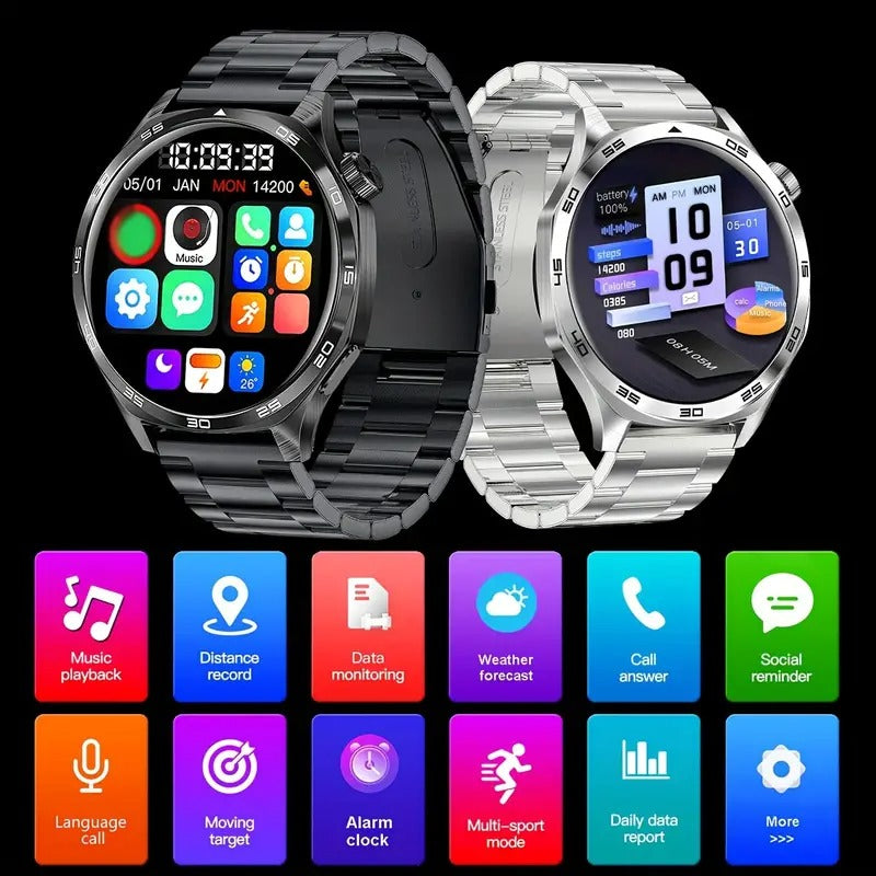 COIUSOR 2025 Smart Watch for Men & Women - 3.71cm HD TFT Display, 100+ Sports Modes, IP68 High Quality, Phone Calls