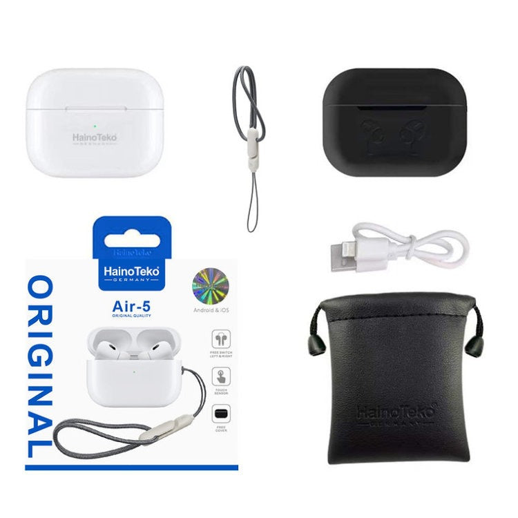 Haino Teko GERMANY Air-5 Bluetooth Earbuds – Premium Sound, Deep Bass, ENC & ANC Noise Cancellation