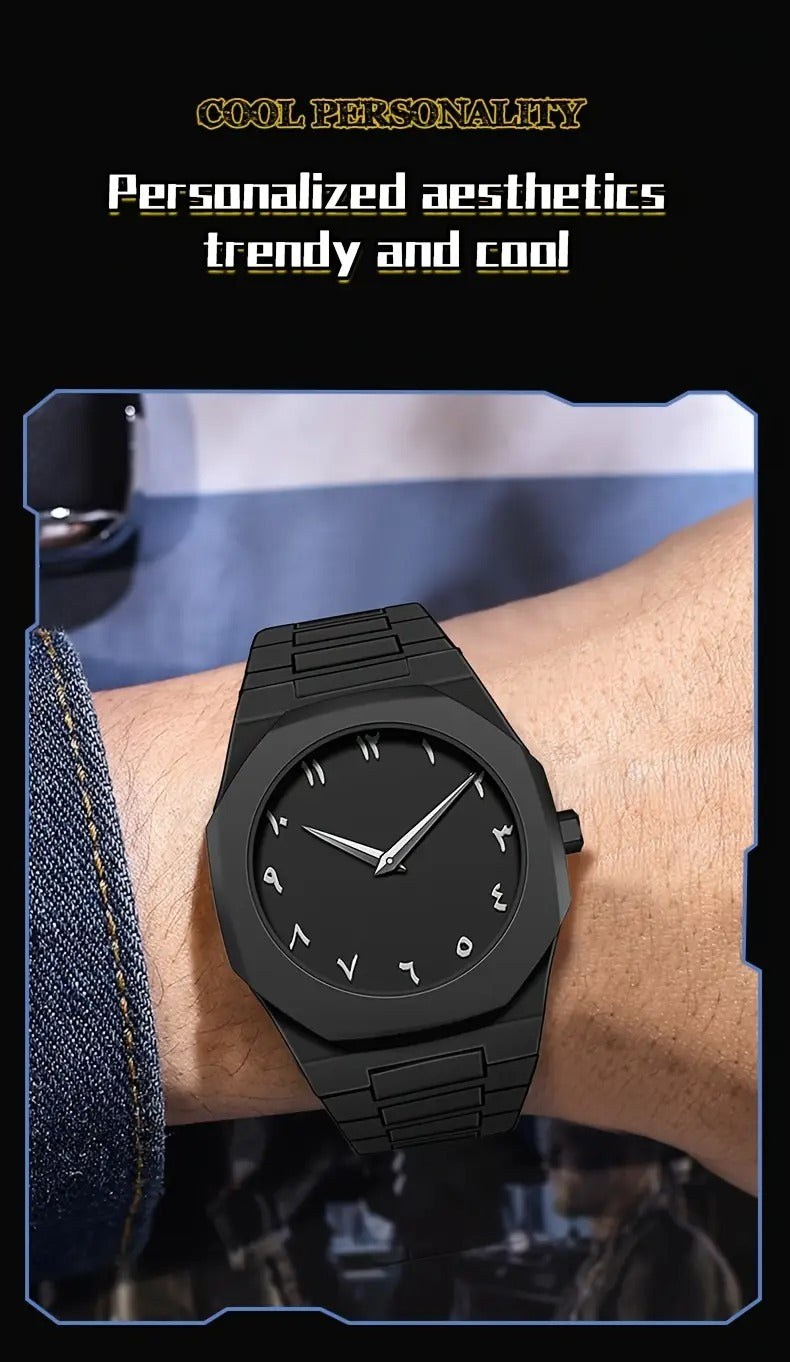 Black Arabic Aura Watch
