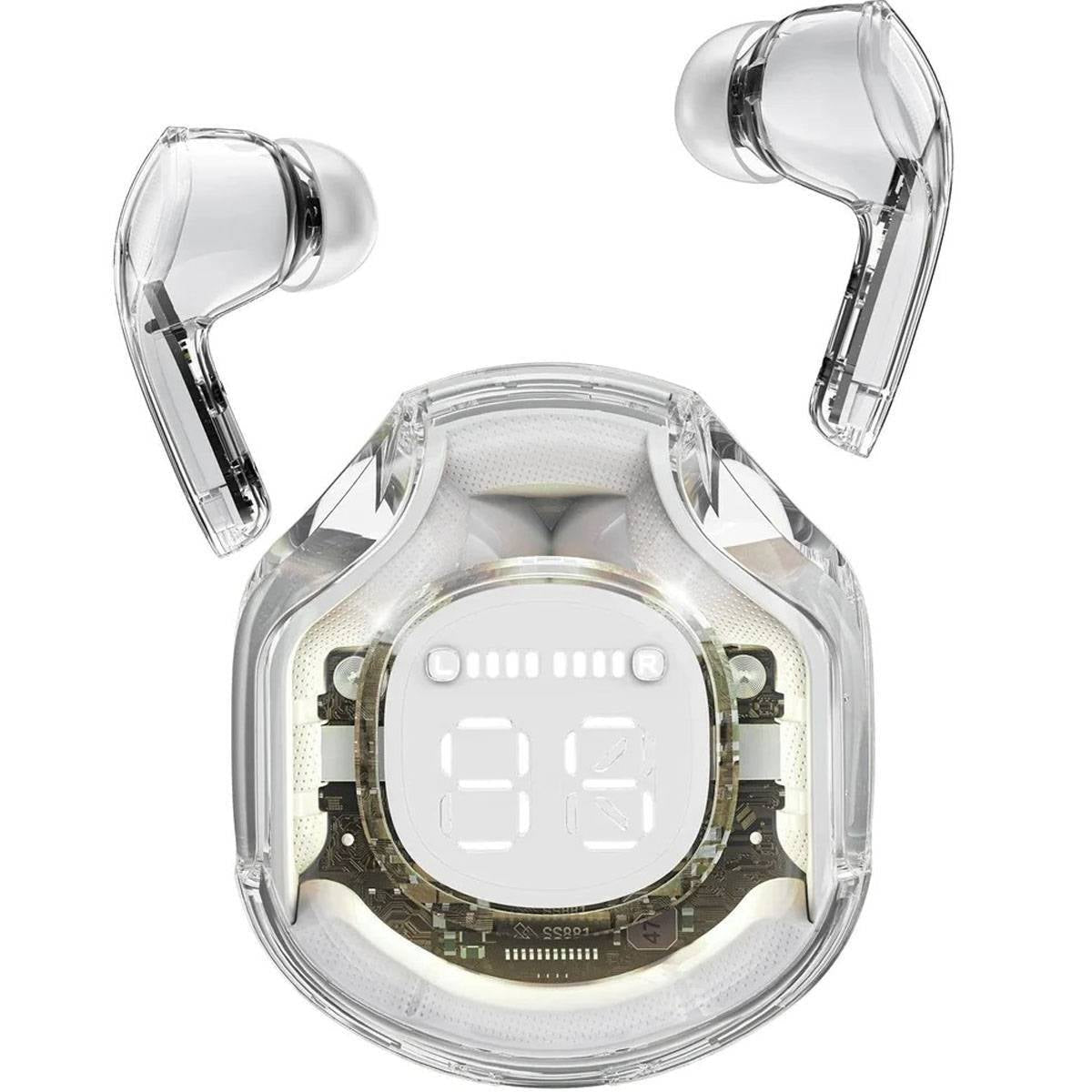 Air 39 Pro Transparent Wireless Earbuds | A39 Bluetooth 5.3 Headset | HiFi AirBuds with Deep Bass & Touch Control