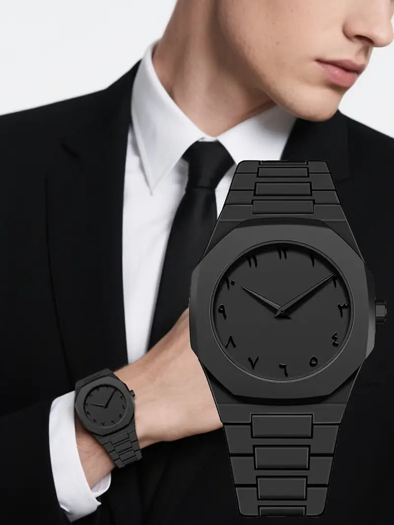 Black Arabic Aura Watch