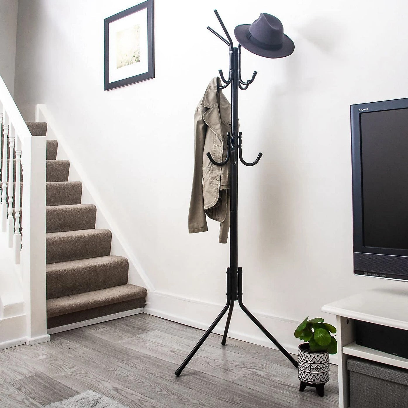 Stainless Steel Coat Pole Rack