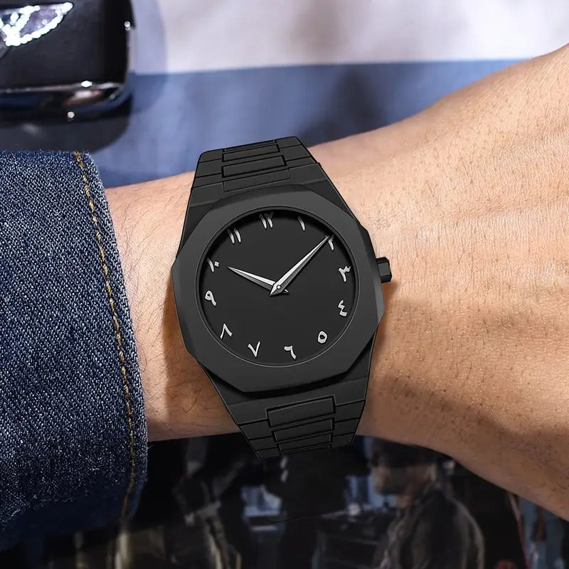 Black Arabic Aura Watch