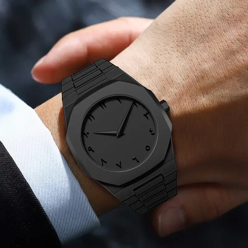Black Arabic Aura Watch