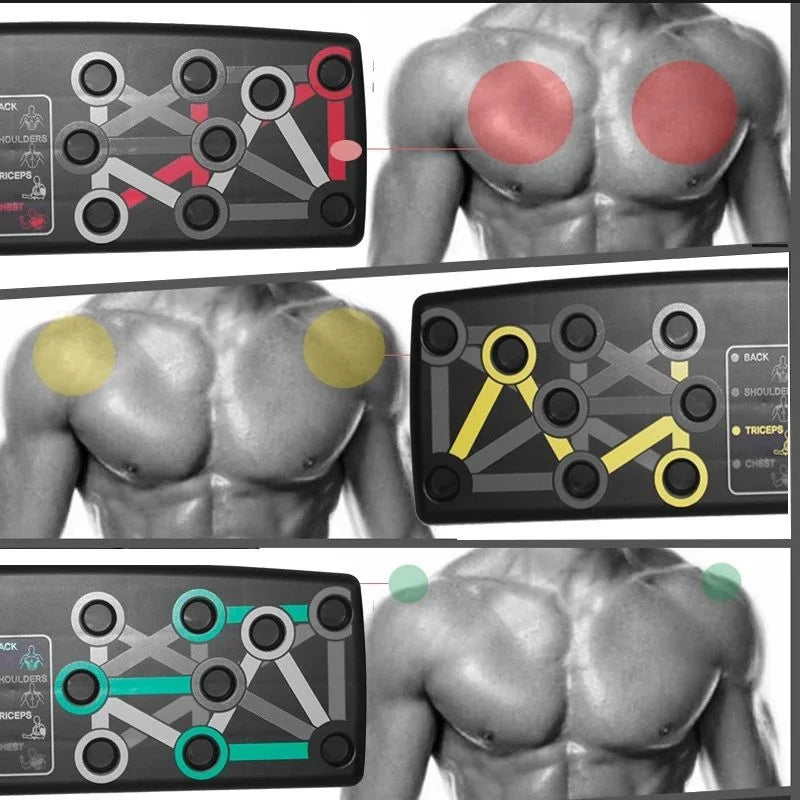 Foldable 9 in 1 push-up board