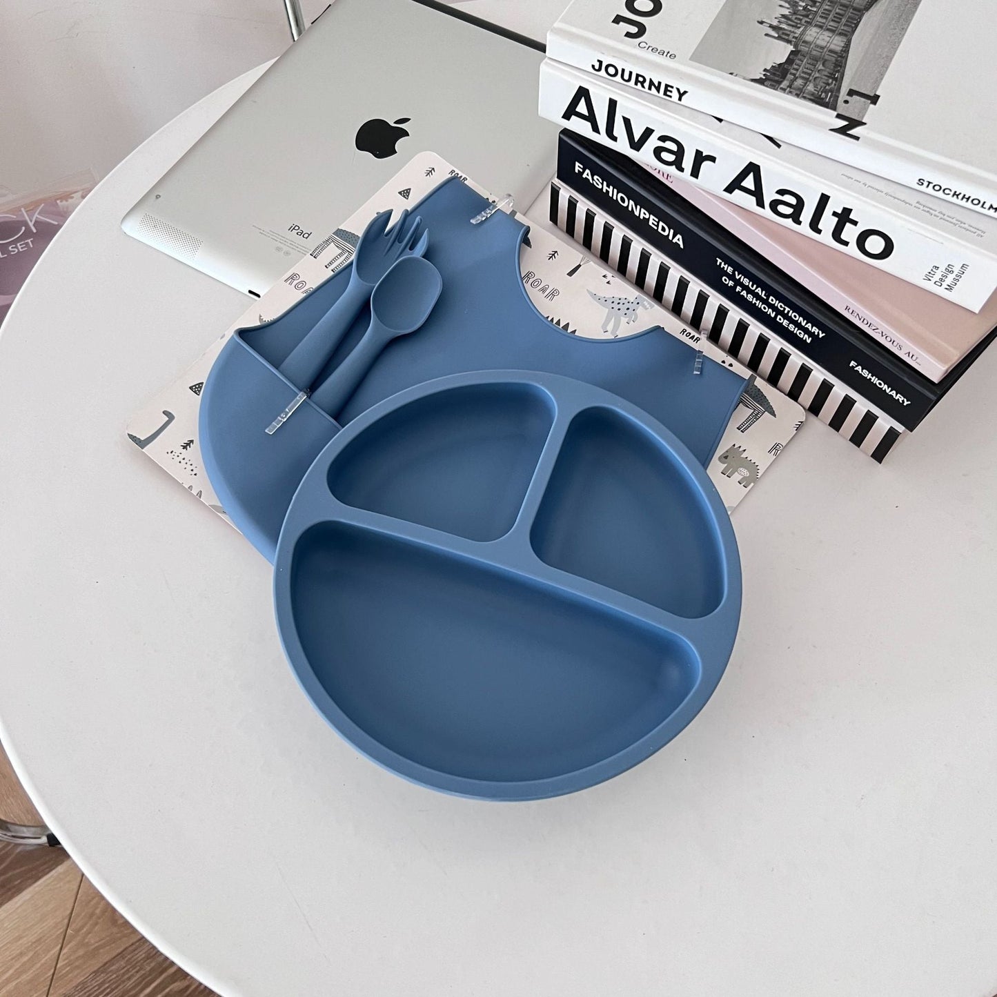 4pcs Silicone Baby Feeding Set