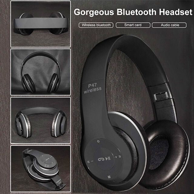P47 Wireless Bluetooth Foldable Headset | 5-Hour Playtime