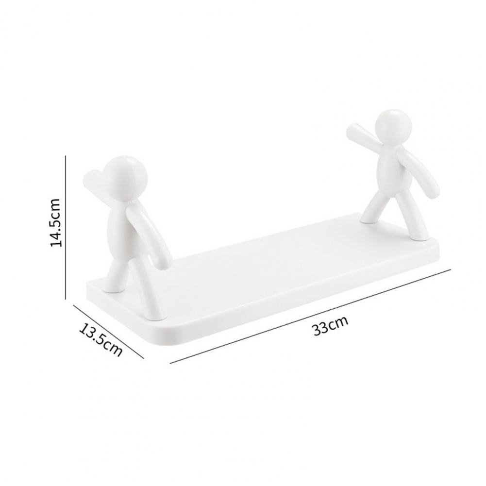Self-adhesive Creative Kitchen Storage Wall-mounted Shelves.